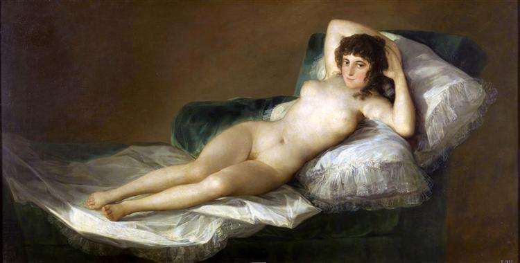 Francisco Goya's paintain The Naked Maja 